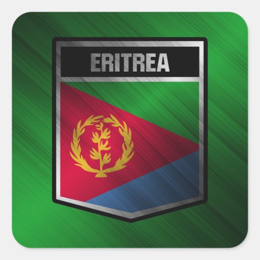 Eritrea Quadratischer Aufkleber (Vorderseite)