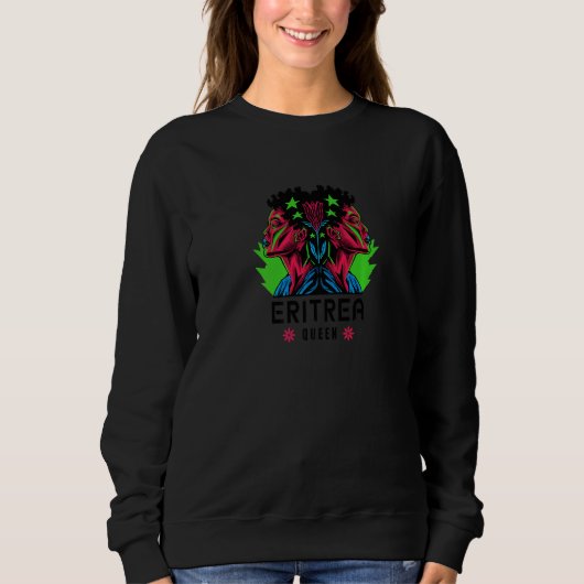 Eritrea Queen East Africa Reggae - Rastafarian Pre Sweatshirt (Vorderseite)
