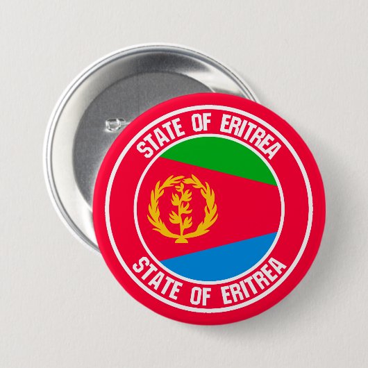 Eritrea-RundEmblem Button (Vorne & Hinten)