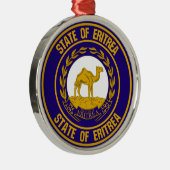 Eritrea-RundEmblem Ornament Aus Metall (Rechts)