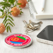 Eritrea-RundEmblem Schlüsselanhänger (Seite)