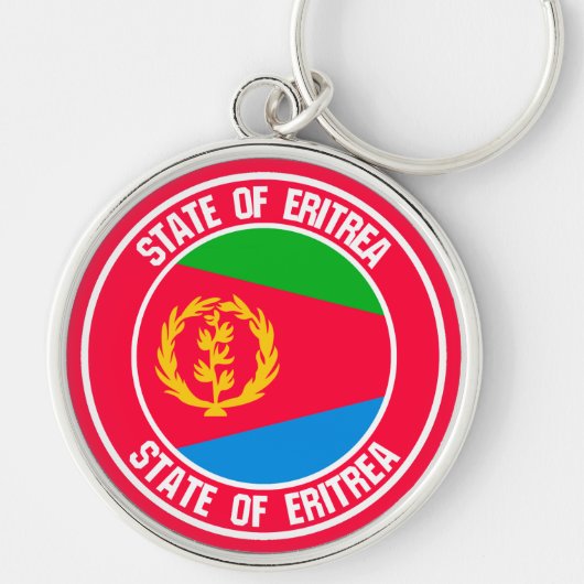 Eritrea-RundEmblem Schlüsselanhänger (Vorne)