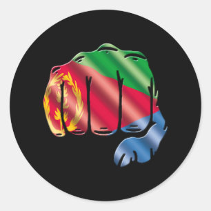 Eritrea Runder Aufkleber