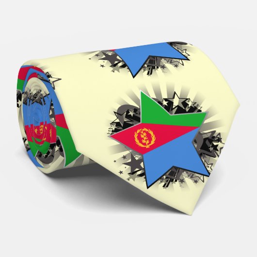 Eritrea-Stern Krawatte (Gerollt)