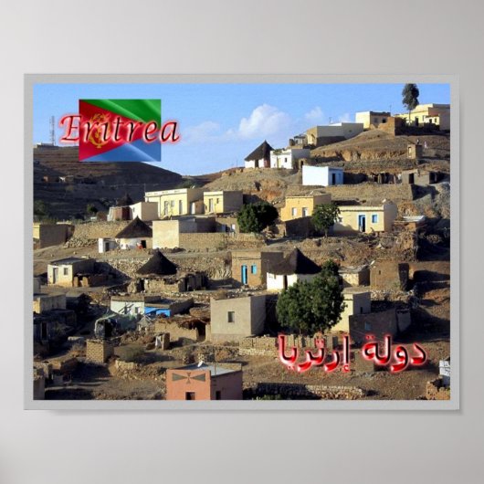 Eritrea - Village Houses - Poster (Vorne)