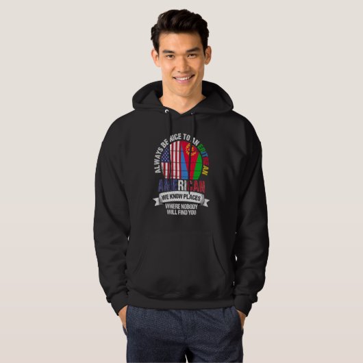 Eritrean American We know Places where Eritrea Fla Hoodie (Vorne ganz)