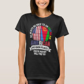 Eritrean American We know Places where Eritrea Fla T-Shirt (Vorderseite)