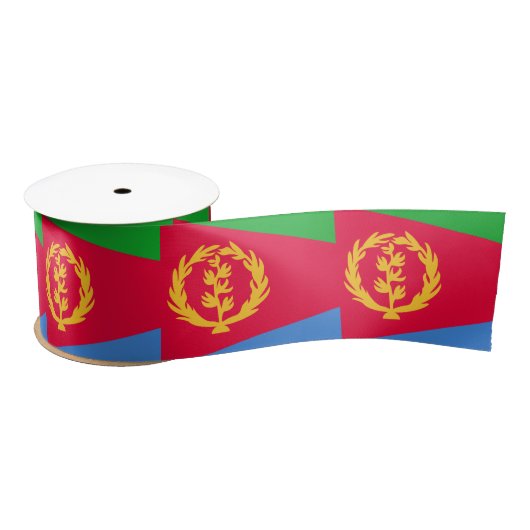 Eritrean Flag & Eritrea Reise, Urlaub / Sportfan Satinband (Spule)