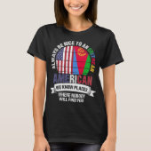 Eritreer Amerikaner Wir kennen Orte Eritrea Flagge T-Shirt (Vorderseite)