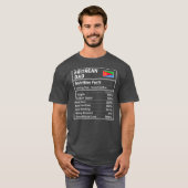 Eritreer Vater Nutrition Fakten Proud Eritrea T-Shirt (Vorne ganz)