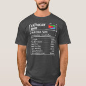 Eritreer Vater Nutrition Fakten Proud Eritrea T-Shirt (Vorderseite)