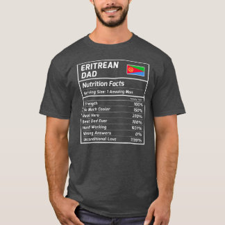 Eritreer Vater Nutrition Fakten Proud Eritrea T-Shirt