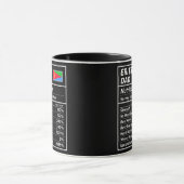 Eritreer Vater Nutrition Fakten Proud Eritrea Tasse (Zentrum)