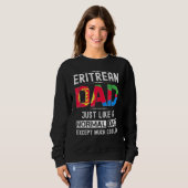 Eritreer Vater Vathers Day Eritrea Flaggen Männer Sweatshirt (Vorne ganz)