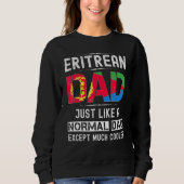 Eritreer Vater Vathers Day Eritrea Flaggen Männer Sweatshirt (Vorderseite)