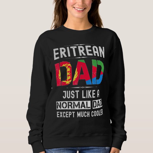 Eritreer Vater Vathers Day Eritrea Flaggen Männer Sweatshirt (Vorderseite)
