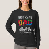 Eritreer Vater Vathers Day Eritrea Flaggen Männer  T-Shirt (Vorderseite)