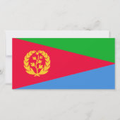 Eritreische Flagge (Eritrea) Karte (Vorderseite)