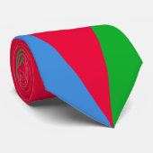 Eritreische Flagge (Eritrea) Krawatte (Gerollt)