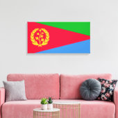 Eritreische Flagge (Eritrea) Leinwanddruck (Insitu (Wohnzimmer))