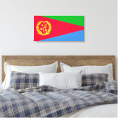 Eritreische Flagge (Eritrea) Leinwanddruck (Insitu (Schlafzimmer))