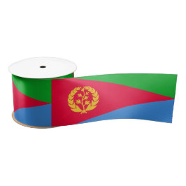 Eritreische Flagge (Eritrea) Satinband