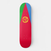 Eritreische Flagge (Eritrea) Skateboard (Vorderseite)