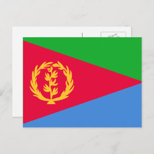 Eritreische Flagge, Flagge Eritreas Postkarte