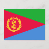Eritreische Flagge, Flagge Eritreas Postkarte (Vorderseite)