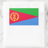 Eritreische Flagge, Flagge Eritreas Rechteckiger Aufkleber (Tasche)