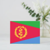 Eritreische Flagge Postkarte (Stehend Vorderseite)