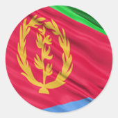 eritreische Flagge Runder Aufkleber (Vorderseite)