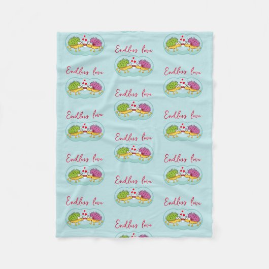 Erizos enamorados fleecedecke (Vorderseite)