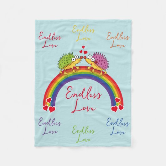 Erizos enamorados fleecedecke (Vorderseite)