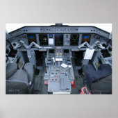 ERJ 175 Cockpit-Poster Poster (Vorne)