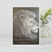 Erkannt werden, ohne zu brüllen Löwe Inspirationsk (Stehend Vorderseite)