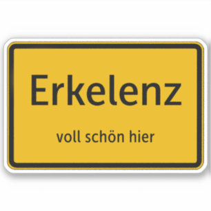 Erkelenz Aufkleber Sticker Autoaufkleber
