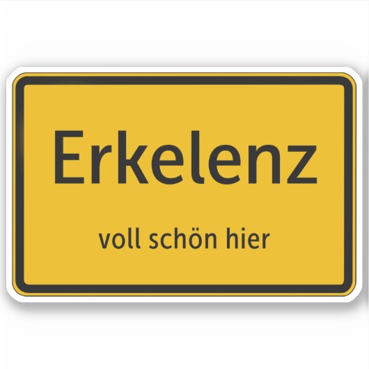 Erkelenz Aufkleber Sticker Autoaufkleber (Vorderseite)