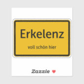 Erkelenz Aufkleber Sticker Autoaufkleber (Blatt)