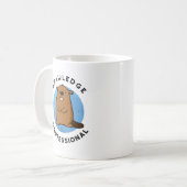 Erkenne Beruflichen Funny Beaver Pub Kaffeetasse (Vorderseite Links)