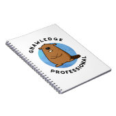 Erkenne Beruflichen Funny Beaver Pub Notizblock (Rechte Seite)