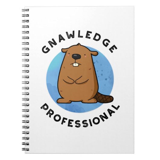 Erkenne Beruflichen Funny Beaver Pub Notizblock (Vorderseite)