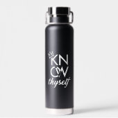 ERKENNE DICH SELBST: Obsidian Executive Flask Trinkflasche (Rückseite)
