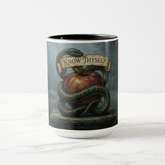 Erkenne Dich Selbst Tasse (Zentrum)