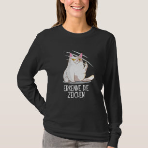 Erkennen der Zeichen für den Mittleren Finger-Lüft T-Shirt
