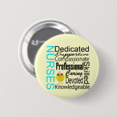 Erkennen einer Krankenschwester: Krankenpfleger-Er Button (Vorne & Hinten)