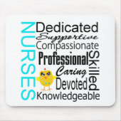 Erkennen einer Krankenschwester: Krankenpfleger-Er Mousepad (Vorne)