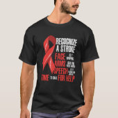 Erkennen eines Stroke Awareness Month T-Shirt (Vorderseite)