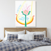 Erkennen Sie die Blume Ihres Lebens Leinwanddruck (Insitu (Schlafzimmer))