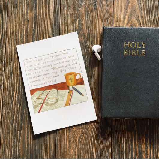 Erkennen von Erkennungs-Pastor Postkarte